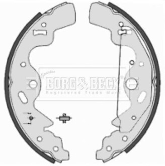 Комплект гальмівних колодок - (sfs000030) BORG & BECK BBS6357