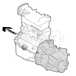 Фото 2 - Подушка двигуна BORG & BECK BEM3186