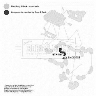 Шлангопровод - BORG & BECK BTH1118