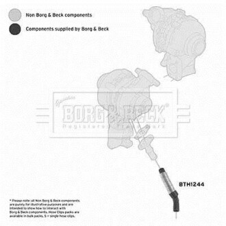 Шлангопровод - BORG & BECK BTH1244