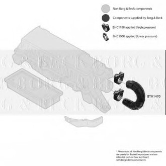 Фото 2 - Патрубок турбины BORG & BECK BTH1470