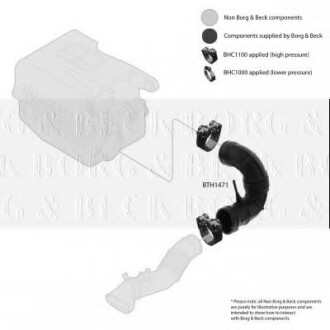 Фото 2 - Патрубок турбіни BORG & BECK BTH1471