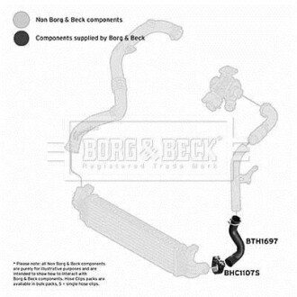 Шлангопровод - (1565540, 6G916K683DG) BORG & BECK BTH1697