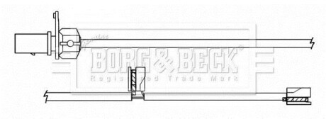 Контакт - (8R0615121A) BORG & BECK BWL3139