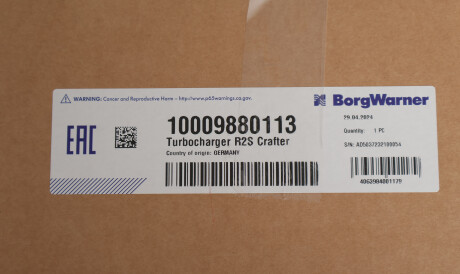 Фото 2 - Турбина BorgWarner 1000 988 0113 (10009880113)