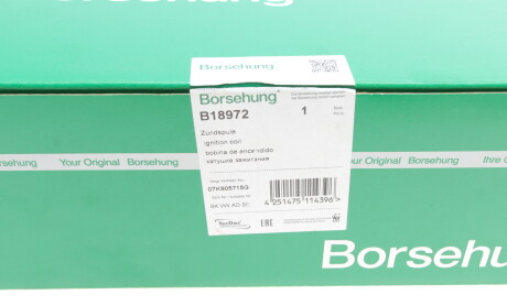 Фото 7 - Котушка запалювання Borsehung B18972