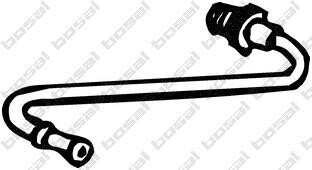 Шланг високого тиску сажового фільтра CITROEN C8, JUMPY II FIAT SCUDO, ULYSSE LANCIA PHEDRA PEUGEOT 807, EXPERT, EXPERT TEPEE 2.0D/2.2D 03.06- - BOSAL 000-076