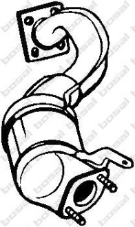 Каталізатор EURO 4 VW GOLF PLUS V, GOLF V, JETTA III, TIGUAN, TOURAN 1.4 11.05-07.18 - BOSAL 090-176