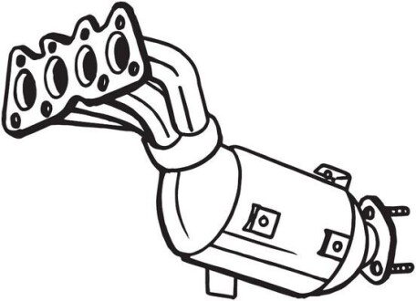 Каталізатор EURO 5/EURO 6 HYUNDAI ACCENT IV, ELANTRA V, I20 I, I30, I40 I, I40 I CW, IX20, IX35, TUCSON, VELOSTER KIA CARENS III, CARENS IV, CEE\'D, CERATO III, PRO CEE\'D, RIO II 1.4-1.6LPG 10.07- - BOSAL 090-213