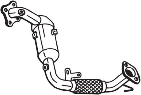 Каталізатор EURO 5/EURO 6 FORD B-MAX, ECOSPORT, FIESTA VI, TOURNEO COURIER B460, TRANSIT COURIER B460, TRANSIT COURIER B460/MINIVAN 1.0 08.12- - BOSAL 090-216