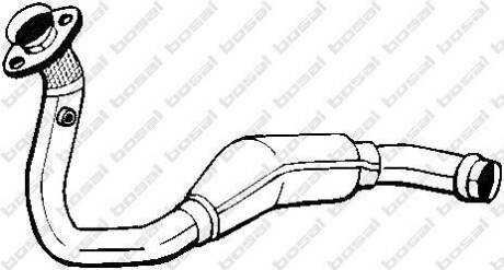 Каталізатор EURO 1/EURO 2 RENAULT TWINGO I 1.2 05.96-06.07 - BOSAL 099-822
