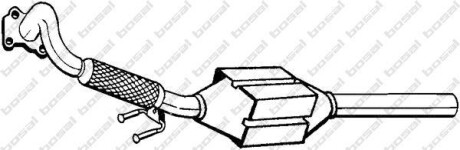 Каталізатор EURO 2 AUDI A3 SEAT LEON, TOLEDO II SKODA OCTAVIA I VW BORA, BORA I, GOLF IV 1.9D 09.96-03.10 - BOSAL 099-971