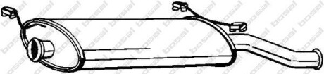 Глушник вихлопної системи задній CITROEN XSARA 2.0 02.98-03.05 - BOSAL 135-243