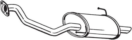 Глушник вихлопної системи задній NISSAN MICRA IV 1.2 05.10-10.15 - BOSAL 145-327