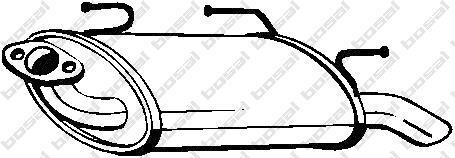 Глушник задня частина NISSAN ALMERA (01-02) (145-611) - BOSAL 145611