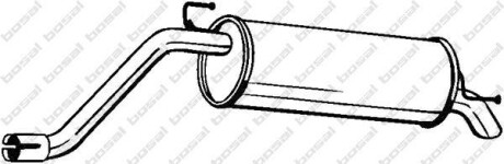 Глушник вихлопної системи задній FIAT GRANDE PUNTO 1.4 10.05-08.11 - BOSAL 148-147