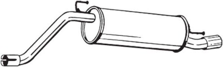 Глушник вихлопної системи задній FIAT GRANDE PUNTO, PUNTO, PUNTO EVO, PUNTO EVO/HATCHBACK, PUNTO/HATCHBACK 1.3D 10.05- - BOSAL 148-201
