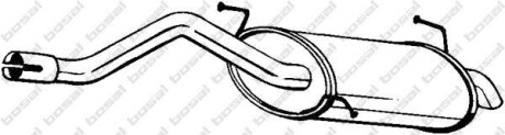 Глушник вихлопної системи задній FORD KA, STREET KA 1.6 02.01-11.08 - BOSAL 154-191