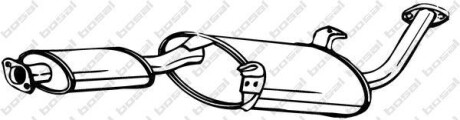 Глушник вихлопної системи задній FORD MAVERICK NISSAN TERRANO II 2.7D 02.93-09.07 - BOSAL 154-553