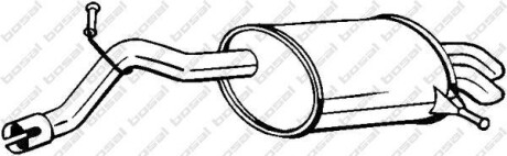 Глушник вихлопної системи задній CITROEN C5 III PEUGEOT 407 2.0D 05.04- - BOSAL 190-193