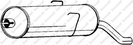 Глушник вихлопної системи задній PEUGEOT 205 I, 205 II 1.3/1.6/1.9 02.83-09.98 - BOSAL 190-759
