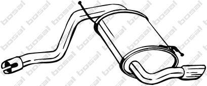 Глушник вихлопної системи задній DACIA DUSTER RENAULT DUSTER 1.5D 10.10-01.18 - BOSAL 200-181