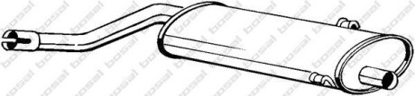 Глушник вихлопної системи середній SAAB 900 I 2.0 09.78-06.94 - BOSAL 215-755