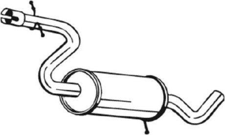 Фото 2 - Глушник середній BOSAL 227-045 (227045)