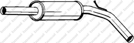 Глушник, алюм. сталь, задн. частина VW POLO (94-99) (233-323) - (6N0253209AB, JZW253209P, 6N0253209G) BOSAL 233323