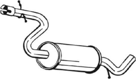 Фото 2 - Глушник середній BOSAL 233-437