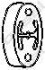 Елемент кріплення випускної системи PEUGEOT 206, 307, 406 2.0D/2.2D 06.98-09.09 - ((175594, 1755E6, 1755K0)) BOSAL 255-163 (фото 1)