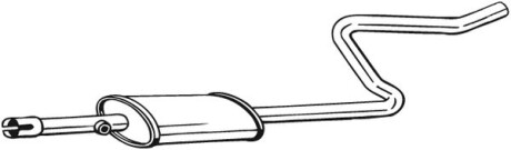 Фото 2 - Глушитель средний BOSAL 281-283 (281283)