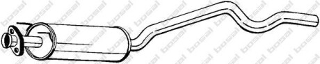 Глушник середня частина OPEL ASTRA 94-96 (282-309) - (5852377, 5852851, 5852919) BOSAL 282309 (фото 1)