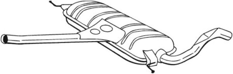 Глушник вихлопної системи середній AUDI A6 C5 2.5D 02.00-01.05 - BOSAL 282-543