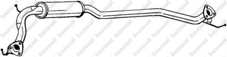 Глушник вихлопної системи середній HONDA CIVIC VIII 2.2D 09.05-12.11 - BOSAL 283-697