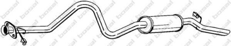 Глушник вихлопної системи задній LAND ROVER DEFENDER 2.5D 08.90-12.98 - BOSAL 283-715