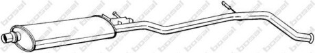 Глушник вихлопної системи середній PEUGEOT 406 2.0 01.99-10.00 - BOSAL 287-863