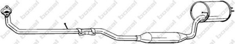 Глушник випускної системи, комплект DAIHATSU SIRION 1.0 04.98-10.00 - BOSAL 292-511
