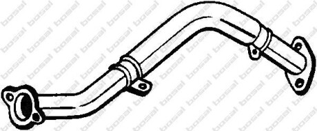 Вихлопна труба передн (довжина:700мм) OPEL AGILA B SUZUKI SPLASH 1.0/1.0LPG 01.08- - BOSAL 750-201