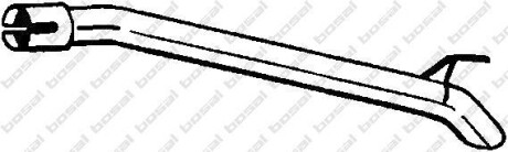 Вихлопна труба задн VOLVO C30 1.6D 10.06-12.12 - BOSAL 750-233