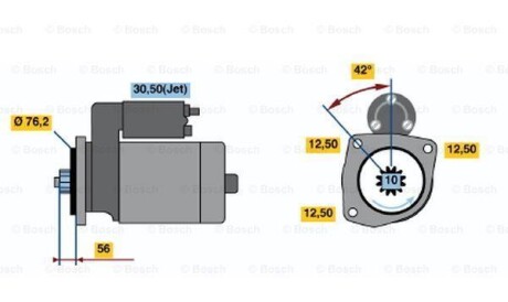 Стартер - BOSCH 0001122400