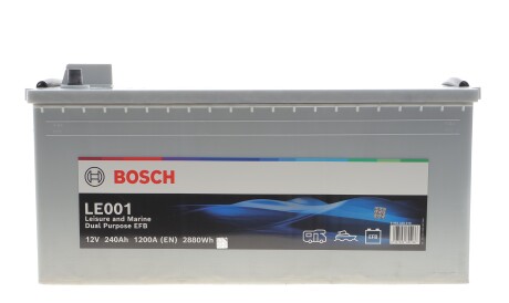 Акумуляторна батарея 230Ah/1200A (518x274x242/+L/B0) Dual Purpose EFB 0 092 LE0 010 - BOSCH 0092LE0010