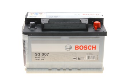 Акумуляторна батарея 70Ah/640A (278x175x175/+R/B13) - BOSCH 0 092 S30 070