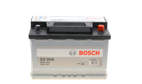 Акумулятор 12В/70Аг/640А/16,449кг - (000915105CC, 1201048, 13575151) BOSCH 0 092 S30 080