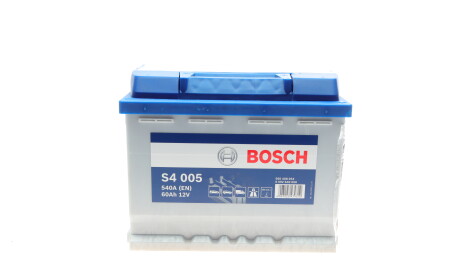 Акумулятор 12В/60Аг/540А/14,69кг - (000915105DG, 000915105AE, 000915105AF) BOSCH 0 092 S40 050