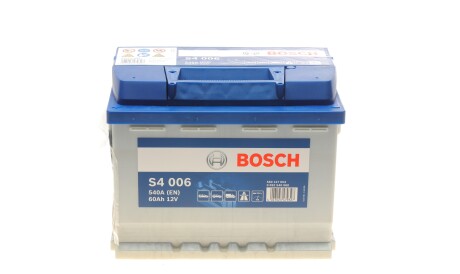 Акумуляторна батарея 60Ah/540A (242x175x190/+L/B13) S4 - BOSCH 0 092 S40 060