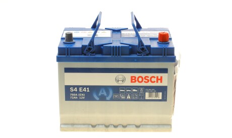 Акумулятор 12В/72Аг/760А/19,55кг - (1060816, E3710070C0, E371026070) BOSCH 0 092 S4E 410