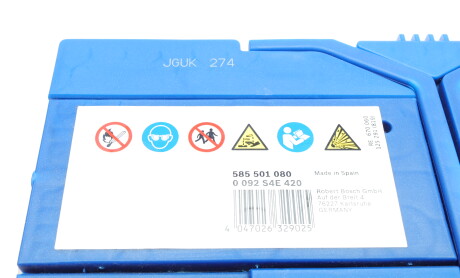 Фото 7 - Автомобильный аккумулятор BOSCH 0 092 S4 E420 (0092S4E420)