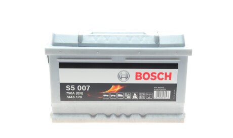 Акумулятор 12В/74Аг/750А/16,978кг - BOSCH 0 092 S50 070