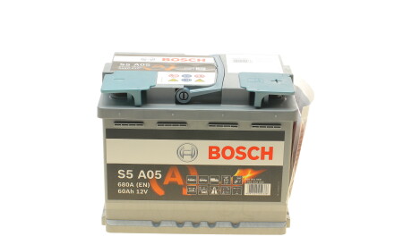 Акумулятор 12В/60Аг/680А/17,35кг - (ygd000219, ygd500050, ygd500200) BOSCH 0 092 S5A 050